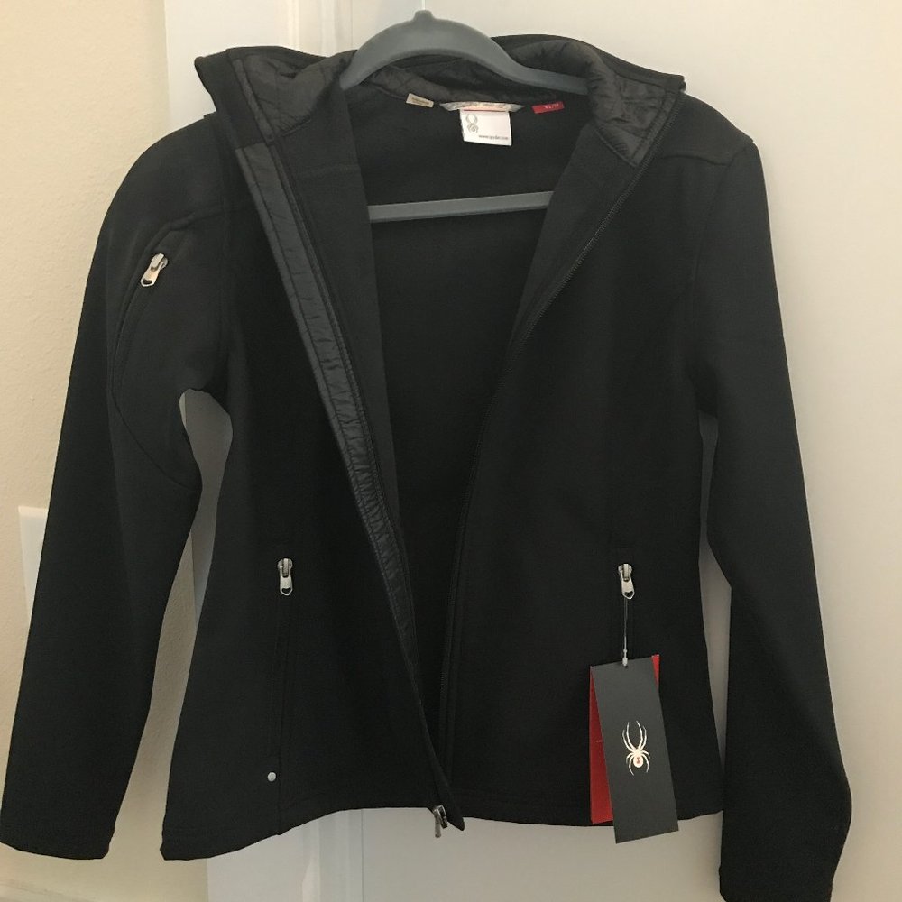 Spyder Fresh Air Softshell Jacket, Black, XS NWT